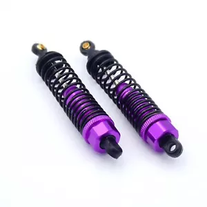 2x RC Stoßdämpfer FEDERUNG ALU 95/88mm 1:10 1:12 einstellbar LILA + PURPLE - Bild 1 von 1