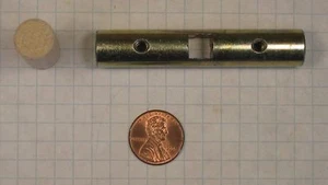 SCHLAGE #L583-286 DUMMY MOUNTING BAR AND #K510-320 WOODEN EDGE-BORE PLUG - Picture 1 of 5
