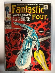 Fantastic Four #72 - Ikonische silberne Kirby Surfer Abdeckung - minderwertiger silberner Altersschlüssel - Bild 1 von 1