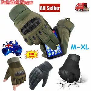 Motorcycle Gloves Tactical Military Motorbike Hiking Hunting Outdoor Sports Army - Picture 1 of 32