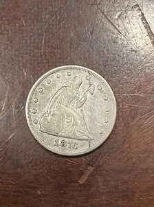 1876 TWENTY CENT PIECE XF VERY SCARCE DATE - Picture 1 of 2