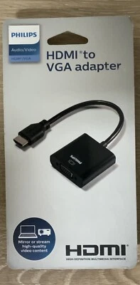 📀 Philips HDMI To VGA Adapter - NEW - Image 1 of 2