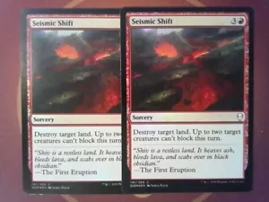 2x Foil Seismic Shift - Dominaria - Magic the Gathering Mtg - Red - Picture 1 of 1