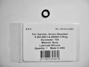 Karcher 6.362-498.0 / AR 480560 / O-Ring / 6.75 X 1.78 NBR 70 / R&S 178-675/70KA - Picture 1 of 2