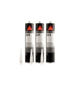 3 Kartuschen Sikaflex 221, schwarz, 300ml, multifunktionaler Kleb- & Dichtstoff - Bild 1 von 1