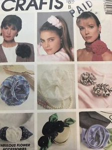 McCalls 3928 Vintage Schnittmuster Basteln Fabulous Flower Accessoires Schnitt - Bild 1 von 12