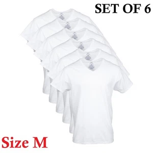 George Men's ultra soft V-Neck T-shirts , 6-Pack Size M - Picture 1 of 6