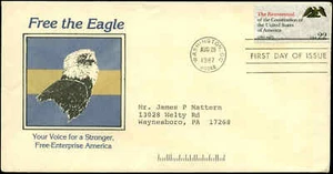 US FDC #2355 Unknown Designer Cachet Washington, DC Bicentennial Monarch Envelop - Picture 1 of 1