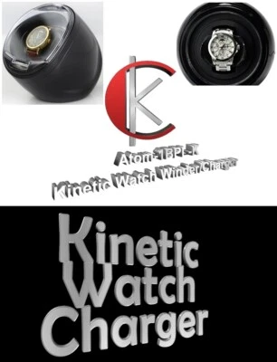 Single Display Automatic KINETIC Watch Winder/Charger model: Atom-1BPL-K/WPL-K - Image 1 of 4