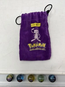 Vintage Pokemon #151 MEW Tasche und 5 Marmor Sammlung - Bild 1 von 7