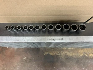 MAC Tools USA 12PC VP6 Metric 11mm-24mm Impact Socket Set 1/2” Drive 6 Point Use - Picture 1 of 11