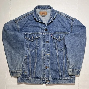 Vintage 80s Levi’s Type 3 Denim Trucker Jacket Size L Made In USA 57508-0214 - Bild 1 von 7