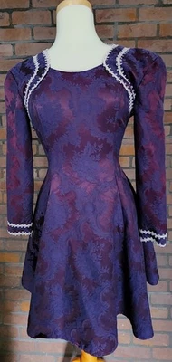 Vestido de fiesta vintage años 80 Gunne Sax de Jessica McClintock brocado metálico  Foto 1 de 4