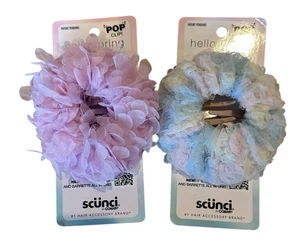 Konvolut 2 NEUE Scunci Pop Clip Hello Spring Collection Krallenclip Haarspange Spitze - Bild 1 von 4