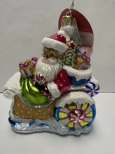 NEW CHRISTOPHER RADKO ORNAMENT- CONFECTIONERY CLAUS- RARE W/ TAGS #1020165 - Picture 1 of 5
