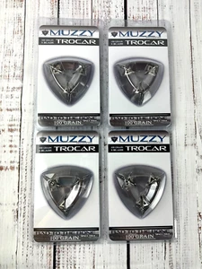 4 packs Muzzy 3 BLADE Trocar 100 Grain Archery Hunting Fixed Broadhead - Picture 1 of 3