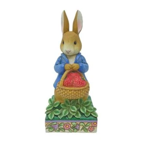 Beatrix Potter by Jim Shore - Peter Rabbit With Basket of Strawberries - A Sweet - Picture 1 of 3