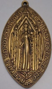 Medal Germany Antique 1000 Years City Meschede 959-1959 Seal Pendant Walburg - Picture 1 of 10