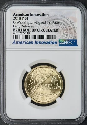 2018-P $1 American Innovation Washington - NGC BU Early Releases ✪COINGIANTS✪ - Image 1 of 2