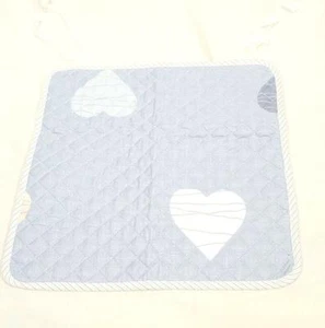 Neu Schieferblau Rutschfeste Geschirr Trocknen Matte mit Herzen - 15" x 15" - Neu mit Etikett - Bild 1 von 2