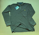 Polo Ralph Lauren Koszulka polo z długim rękawem, kołnierz polo, oliwkowa, rozmiar M