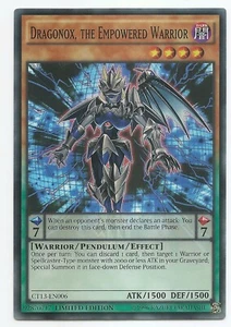 Dragonox, the Empowered Warrior CT13-EN006 Super Rare Yu-Gi-Oh Card Limited New - Picture 1 of 3