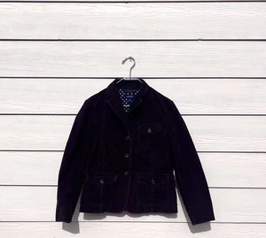 Lands' End braune Damen-Cordjacke mit Knopfleiste Größe 4 - Bild 1 von 2