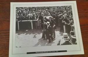 EPSOM DERBY 1953 - PINZA & GORDON RICHARDS : 10X8 PRINT (25cm x 20cm) - Picture 1 of 2