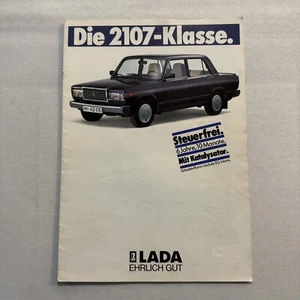 Lada 2107 Car Sales Brochure Catalog Advertising German Text Vintage - Picture 1 of 7
