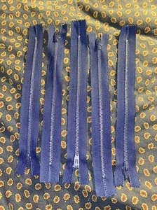 25 pcs New Talon Navy Blue Metal Teeth Closed End Zippers 7 inch zipper NOS - Picture 1 of 13