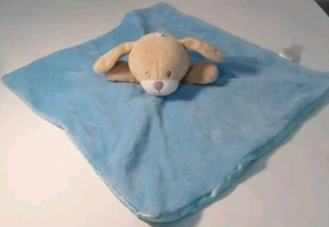 Welcome To The World Tan Dog Blue Lovey Security Blanket #B2-10 - Picture 1 of 6