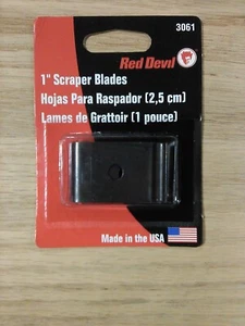 Red Devil 3061 1" Scraper Blades 2PCS Per Pack - Picture 1 of 2