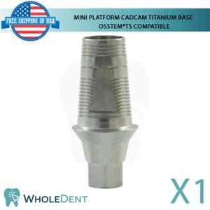 1X Mini CAD/CAM Titanium Base Dental Osstem® TS Hiossen® ET Compatible Hex - Imagen 1 de 5