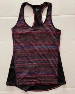 Athleta Tank Top Damen M Shirt Mehrfarbig Streifen Stretch U-Ausschnitt Pullover - Bild 1 von 6