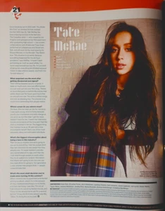 2021 TATE McRAE ORIGINAL UNFRAMED magazine PROMO AD ~ 10 x 13 - Picture 1 of 1