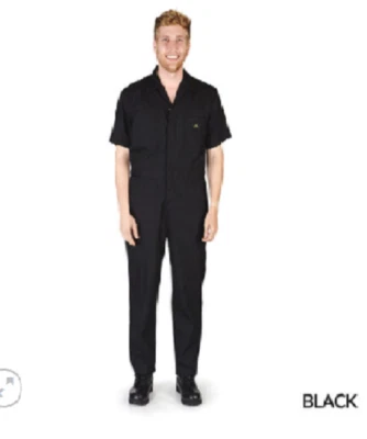 Short Sleeve Coverall Jumpsuit Boilersuit Protective Work Gear Tall Sizing  - Image 1 of 4