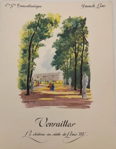 Cie Gle Transatlantique French Line SS Liberte Versailles Dinner Menu 1956 - Picture 1 of 6