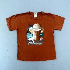Kenny Chesney Shirt Youth Medium Band Tour Tee Goin Coastal 2011 Orange Country - Picture 1 of 10
