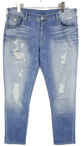 True Religion Audrey Slim Boyfriend Jeans Damen W31 Stretch Distressed - Bild 1 von 9