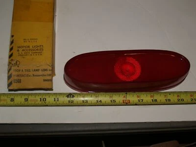 NOS 1959 Pontiac (except Bonneville) Stop Tail Light Lens-5949891 - Image 1 of 4