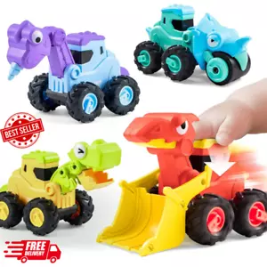 Baby Car Toy For 1 2 3 Years Old Boys Girls, Dinosaur Truck Toys For Toddlers, 4 - Picture 1 of 8