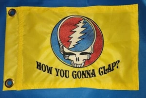 Personalized Grateful Dead Steal Your Face Sailboat Jeep UTV KAYAK Safety Flag - Picture 1 of 4