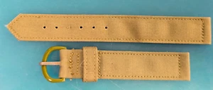 Vintage New Old Stock OD Green Canvas Military 16mm Wristwatch Band - Watchmaker - Picture 1 of 5