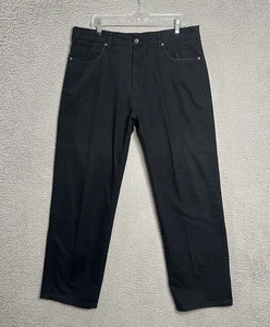 Vintage Calvin Klein Jeans Herren Größe 36x30 Schwarz Denim Straight Leg Dark Wash - Bild 1 von 13