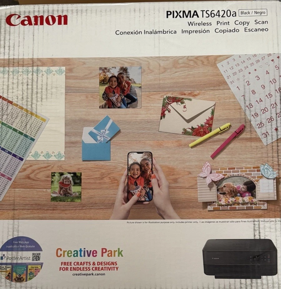 NEW Canon PIXMA TS6420a All-In-One Printer-Wireless-For Family Photo Printing - Image 1 of 2