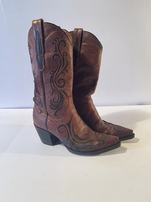 Botas de Vaquero Dan Post Mujer Talla 8M Bordadas Foto 1 de 4