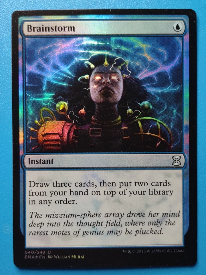 MTG 1x FOIL Brainstorm NM Eternal Masters Magic - Image 1 of 1