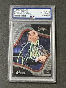 PAUL HEYMAN 2022 PANINI SELECT WWE SIGNED AUTOGRAPHED CARD PSA/DNA CERTIFIED - Picture 1 of 2