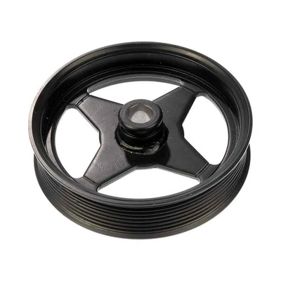 For Ford Excursion 2000-2005 Power Steering Pump Pulley | Steel Black | 8 Groove - Image 1 of 4