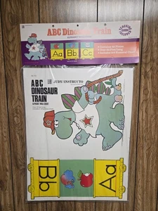 Vintage 1985 ABC Dinosaur Train Alphabet Wall Chart By Judy/Instructo - Picture 1 of 5